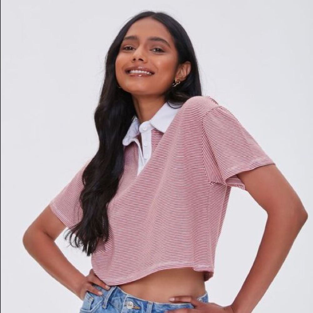 Stripes Drop-Sleeve Rugby Shirt